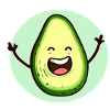 Happy avocado