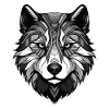 Husky Dog Portrait