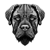Mastiff Dog Portrait