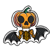 Pumpkin Bat Vampire Halloween