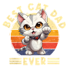 Kat Bedste Cat Dad nogensinde Cat Daddy Sjovt ordsprog