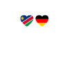 Namibia Germany Heartbeat Flag Namibians
