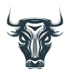 STYLIZED EDGY BULL