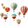 Luftballonger svävar där uppe!