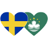 Sweden Macau flag heart