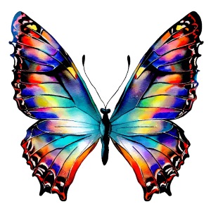 Vivid Butterfly Dreams Tee