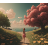 Women tree nature