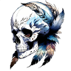 Harpie Skull collection Goth