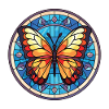 Schmetterling Bunte Aquarell-Tierillustration