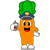 Carrot Policeman Microphone Police