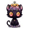 Black Cat Anime Halloween