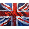 British Flag - Impressionist painting