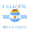 Argentinien-Flagge Argentinischer Yerba Mate Tee