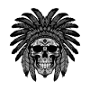 Apache Skull Indian Chief