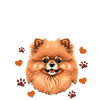 I Love My Pomeranian Dog