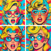 Funny pop art