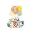 I'm One Safari Birthday with Animals Wild One