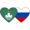 Macau Russia Flag Heart