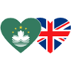 Macau UK Flag Heart