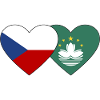 Czech Republic Macau Flag Heart