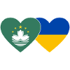 Macau Ukraine Flag Heart