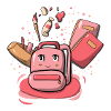 Rentree sac rose