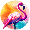 Pink flamingo