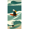 Surfeur Solitaire en Tempête