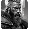 Fier guerrier viking germanique