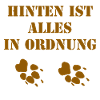 Ich führe hinten