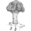 Grumpy Mr Broccoli Cartoon Artwork Chestprint
