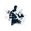 Poings levés, boxe!
