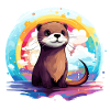 der Otter im bunten Schein