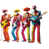die bunte Skelette-Band
