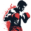 the boxer in red