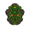 Bright cyberpunk mask