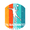 Badminton Federball Badmintonspieler Schokolade