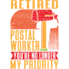 Postbote Ruhestand