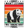 Panda Lover Panda Bear Cadeau