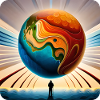 Globus bunt