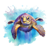 Blaue Schildkröte