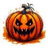 Terrible Halloween pumpkin