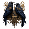 Hugin and Munin, the ravens of Odin