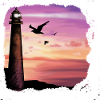 Sunset Lighthouse Ocean Art