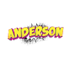 Anderson Benutzerdefinierter Name Comic-Stil Pop-Art,