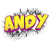 Andy Mukautettu nimi Sarjakuvatyylinen poptaide, Andy