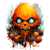 Monstres effrayants d’Halloween