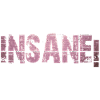 INSANE Text, Word, grunge