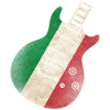 Italy Flag Guitar