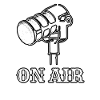 ON AIR black and white
